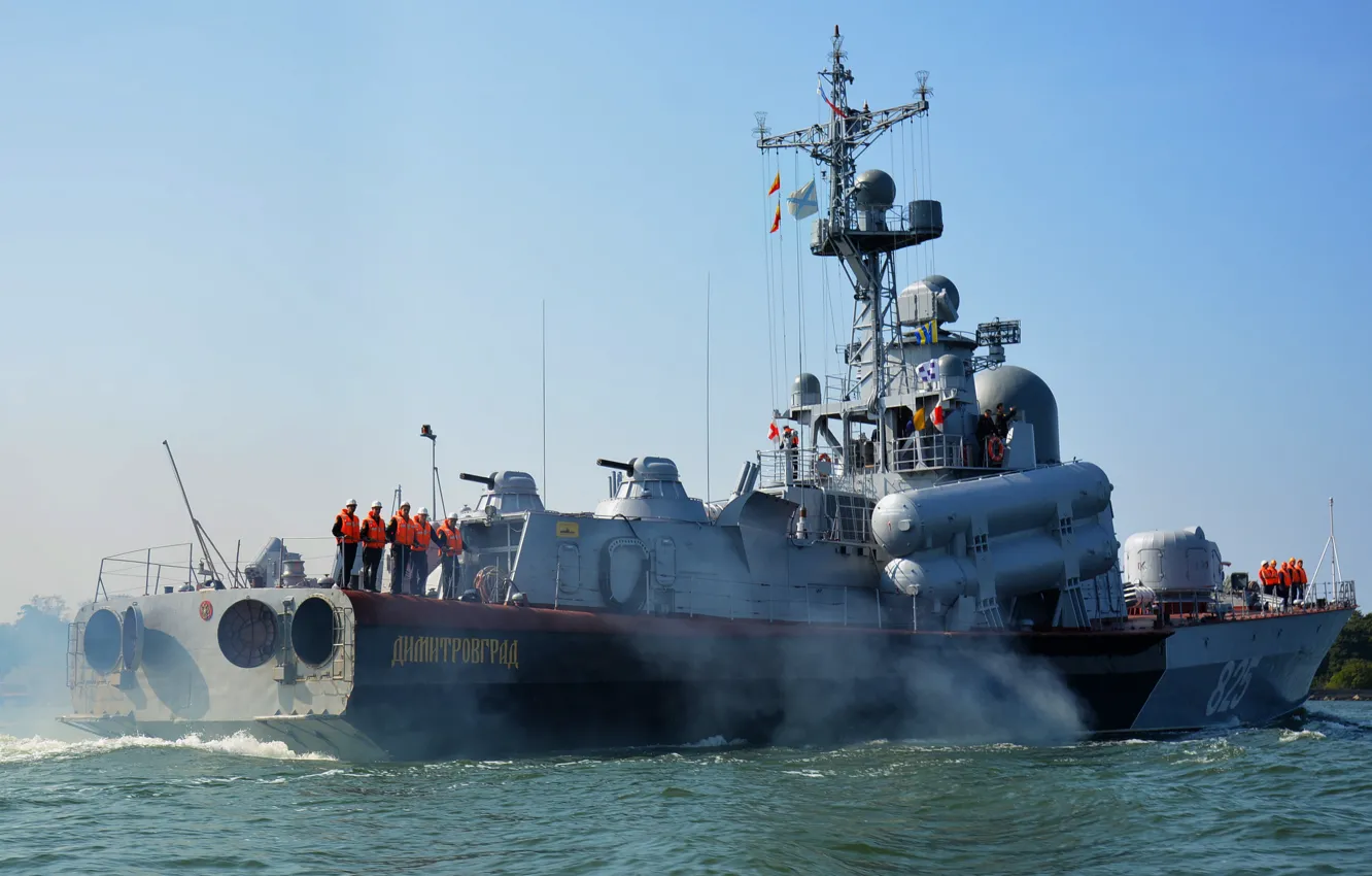 Фото обои корабль, ВМФ, ракетный, малый, "Димитровград"
