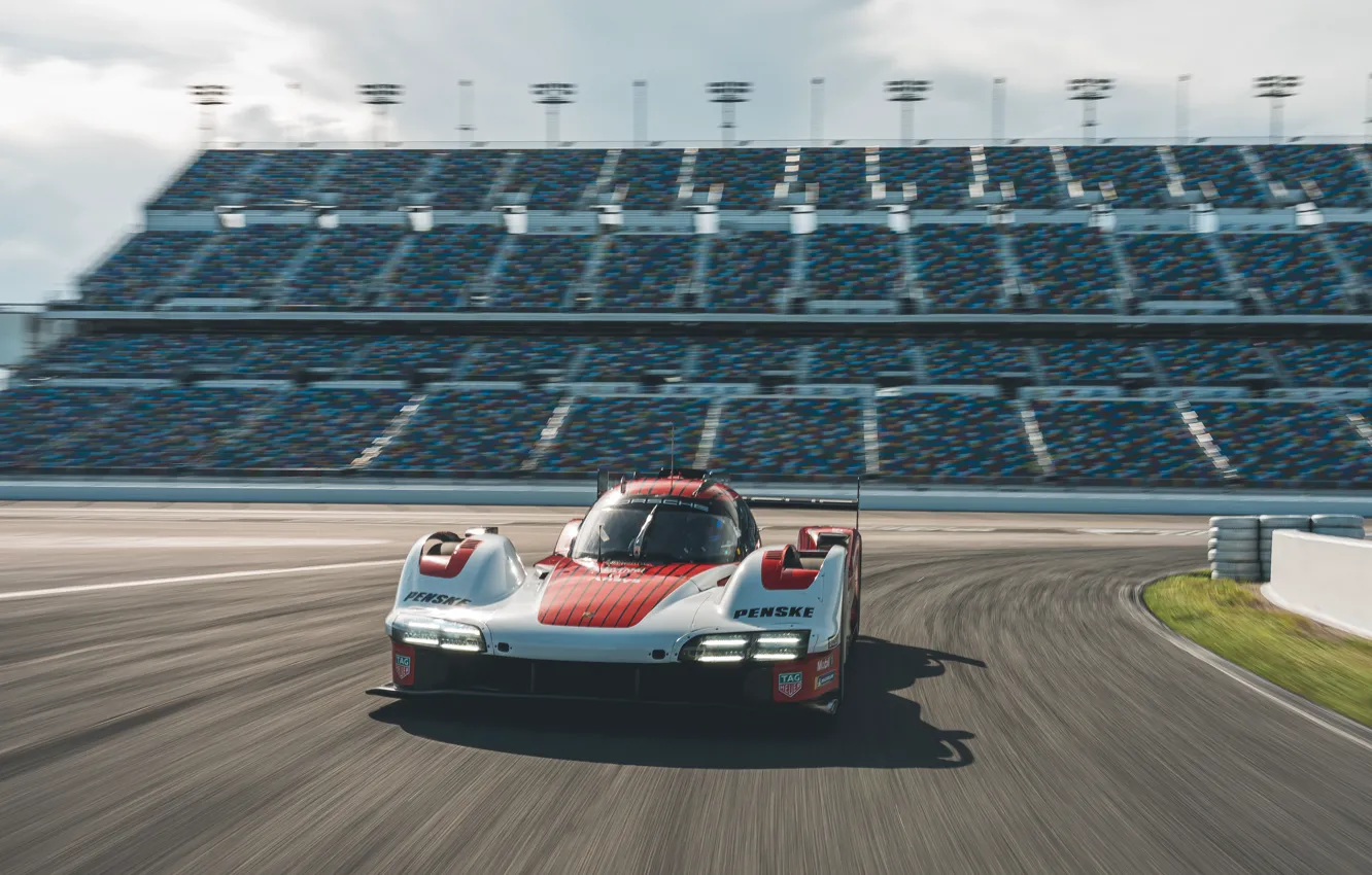 Фото обои Porsche, speed, drive, 963, LMDh, Porsche 963, Daytona International Speedway