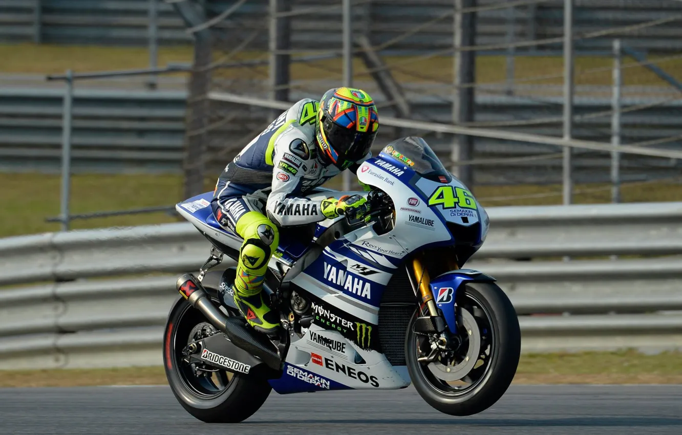 Фото обои motogp, Valentino Rossi, 2014, test yamaha