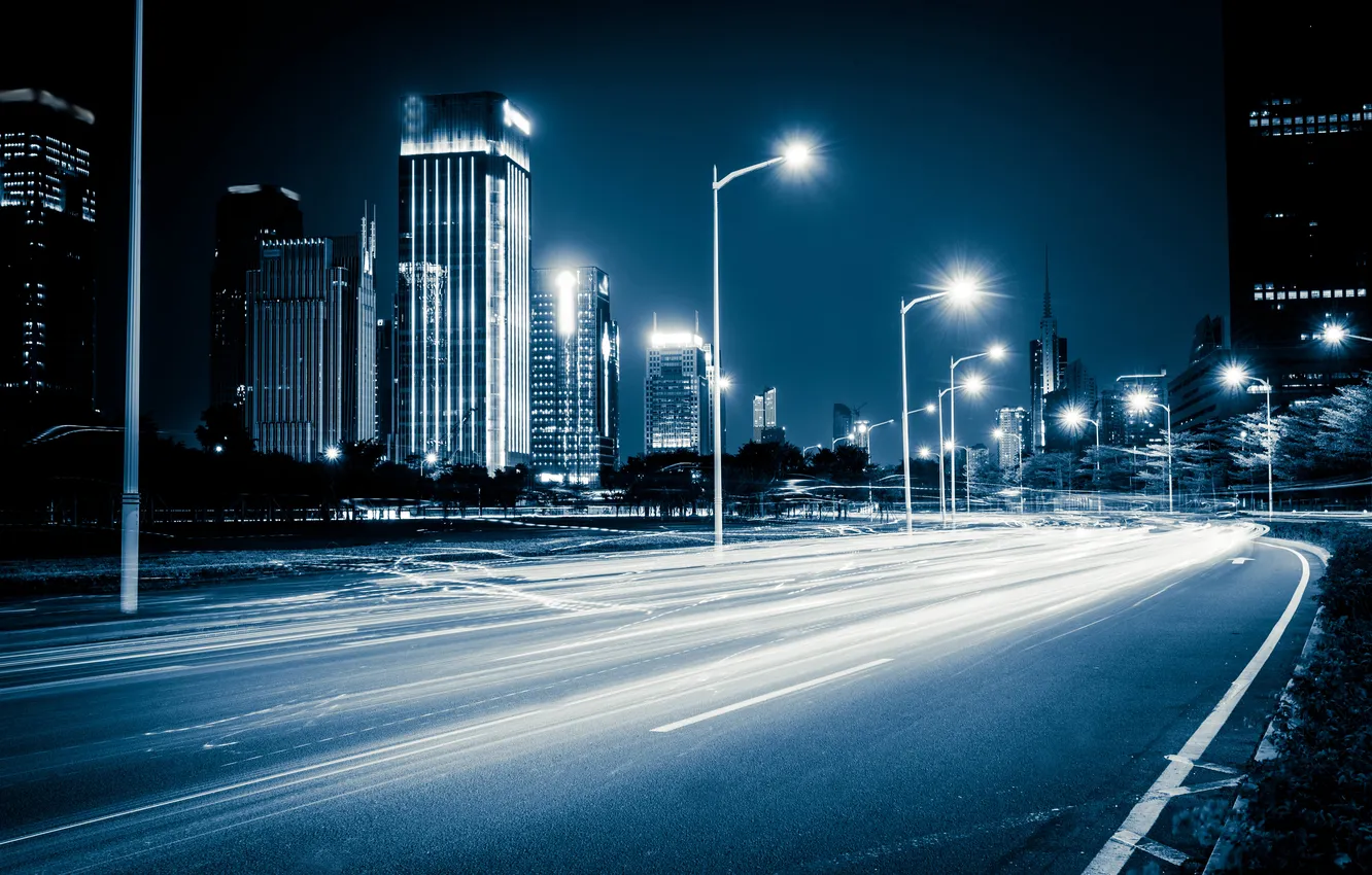 Фото обои blue, background, blur, architecture, building, automobile, blurred