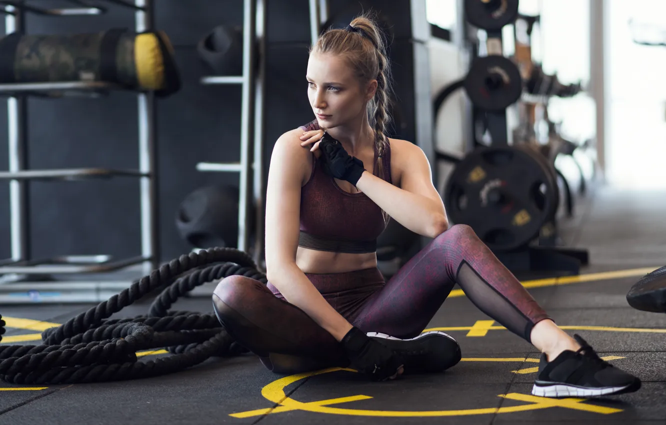 Фото обои gym, leggings, buttock, woman fitness, activewear, woman exercises, woman streching, woman workout