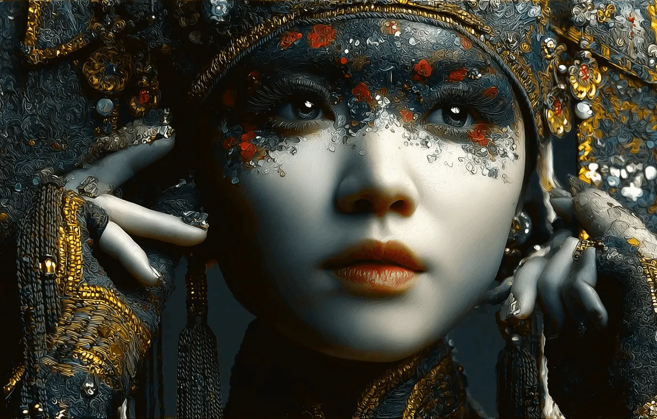 Фото обои wallpaper, face, High Definition