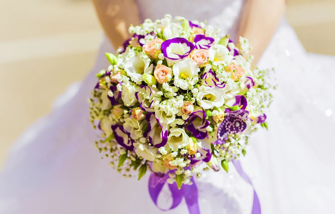 Фото обои розы, букет, colorful, свадьба, свадебный букет, bouquet, wedding, bride