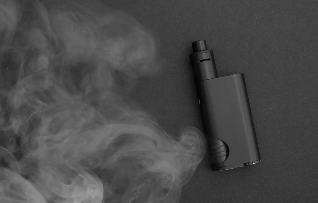 Фото обои metal, smoke, electronic cigarette