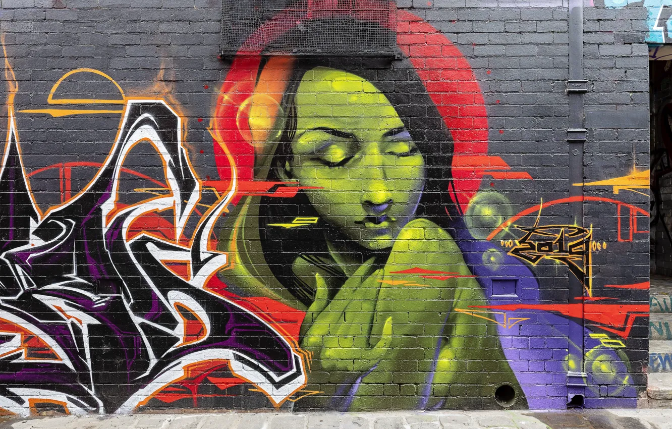 Фото обои Graffiti, Melbourne, Australia, Windsor, Street Art, Steve Cross