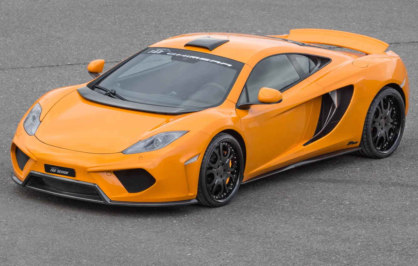 Фото обои McLaren, supercar, MP4-12C, orange, FAB Design