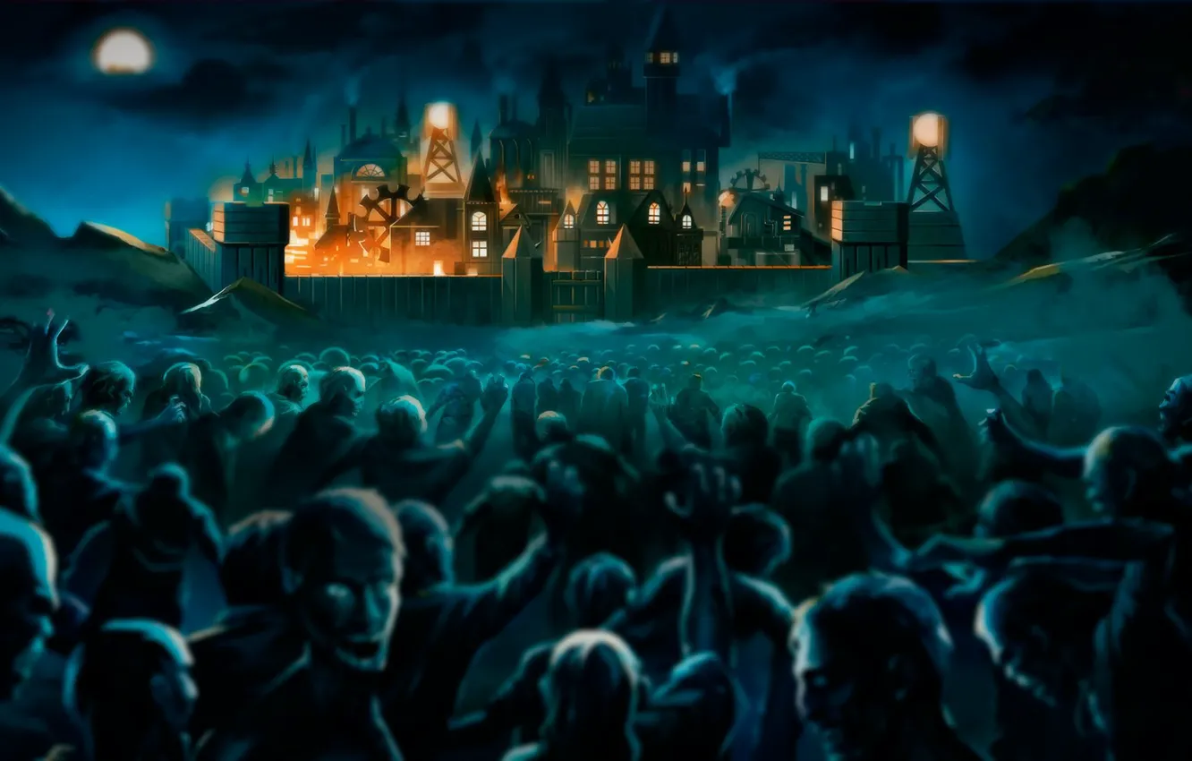 Фото обои zombie, Games, art, apocalypse, They Are Billions