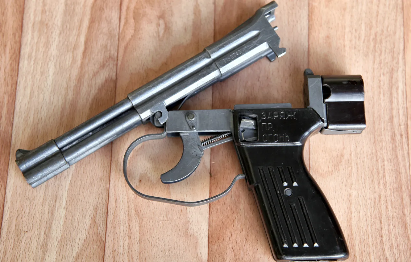 Фото обои пистолет, оружие, вид, ствол, патрон, gun, pistol, сбоку