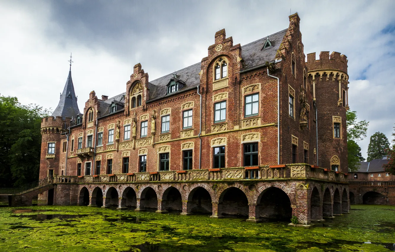 Фото обои castle, architecture, palace, Schloss Paffendorf