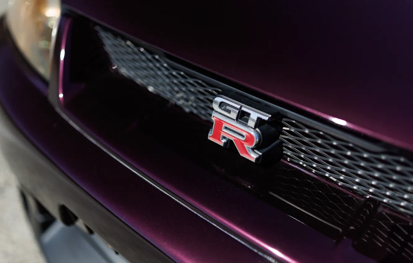 Фото обои logo, Nissan, GT-R, Skyline, R33, Nissan Skyline GT-R, badge