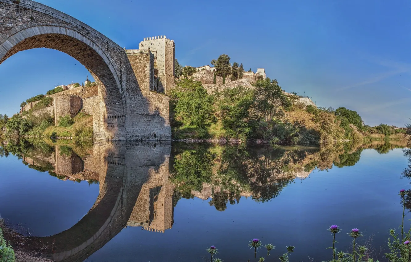 Фото обои Испания, Толедо, Toledo, Puente de Alcantara