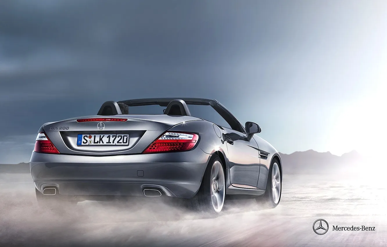 Фото обои Mercedes-Benz, cars, auto, roadster, wallpapers mercedes, Mercedes-Benz SLK 200, сabrio