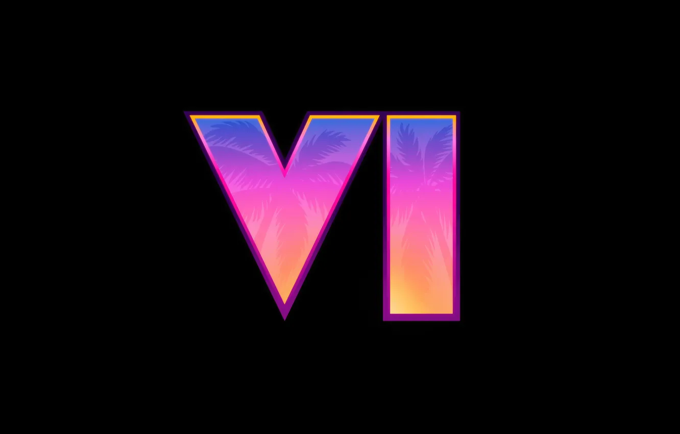 Фото обои логотип, logo, GTA 6, GTA VI, Grand Theft Auto VI, ГТА 6, Rockstargames