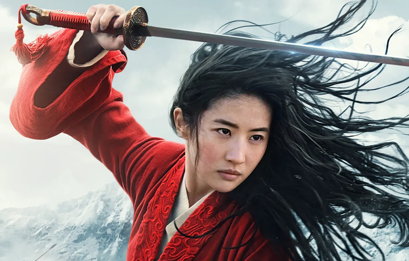 Фото обои poster, Mulan, Vicki Zhao, Вики Чжао, Yifei Liu