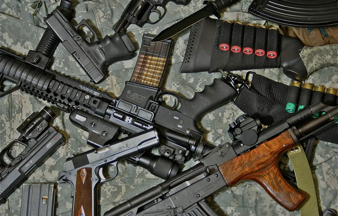 Фото обои оружие, пистолеты, автомат, винтовка, штурмовая