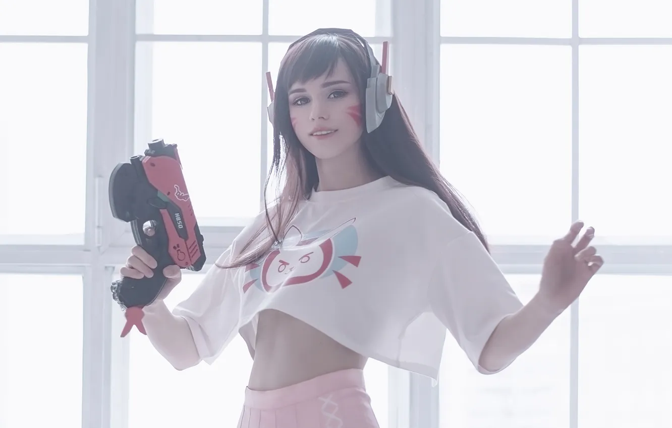 Фото обои cosplay, overwatch, dva, sama shirogane