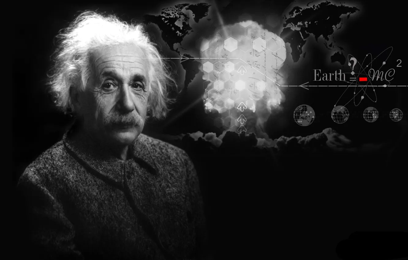 Фото обои лицо, фон, формула, Альберт Эйнштейн, Albert Einstein, ученый, физик, теоретик