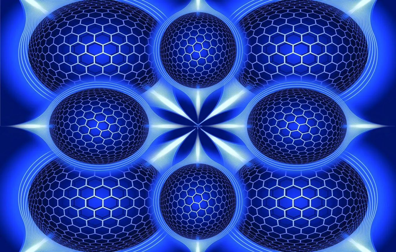 Фото обои design, art, fractal, illustration, cinetic