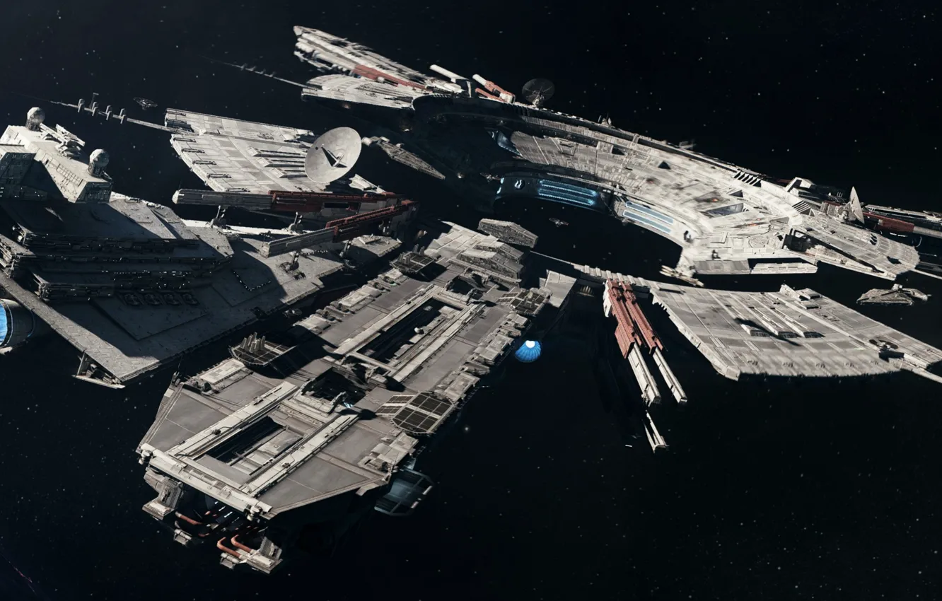 Фото обои космос, шутер, EA DICE, Star Wars Battlefront 2