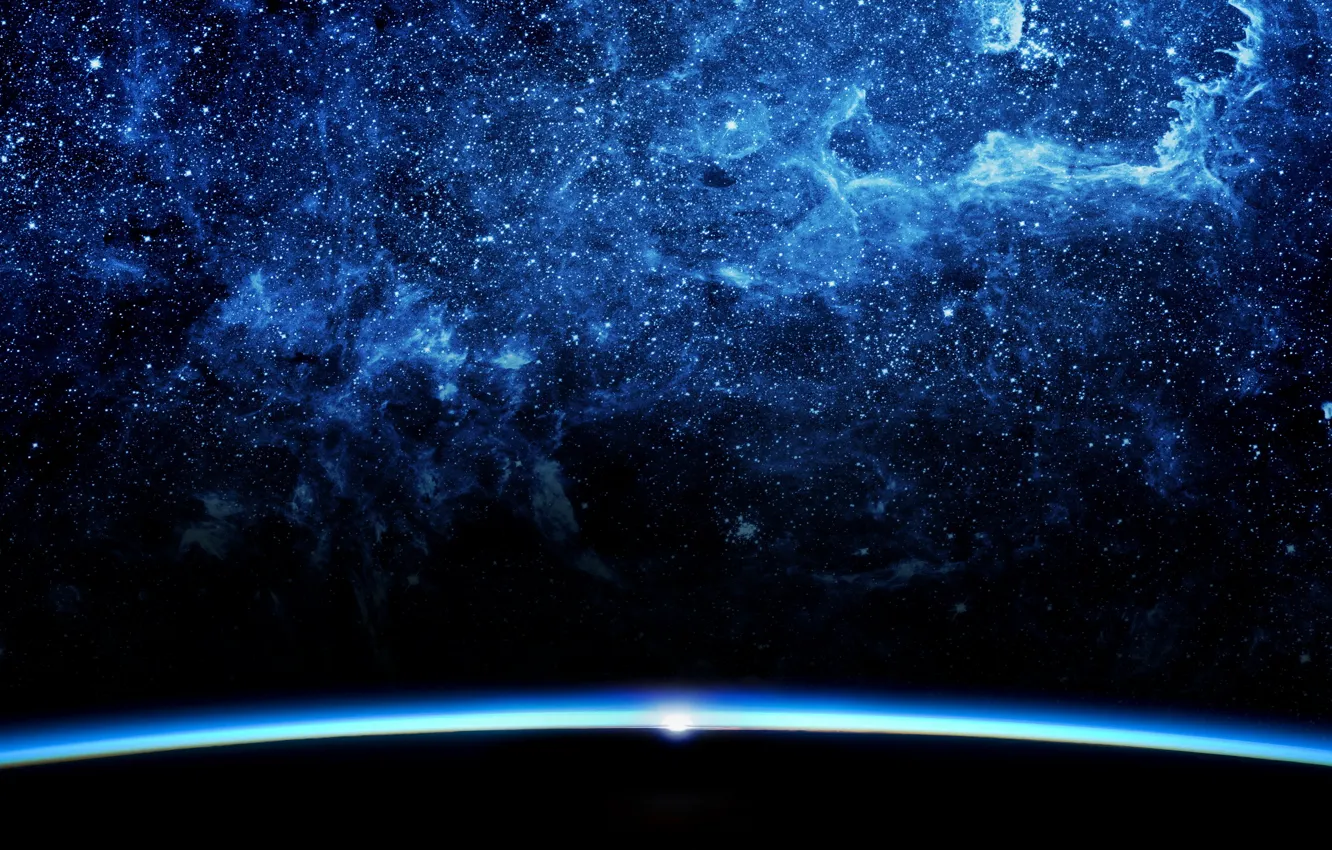 Фото обои космос, свет, пространство, восход, фантастика, тьма, звезда, планета