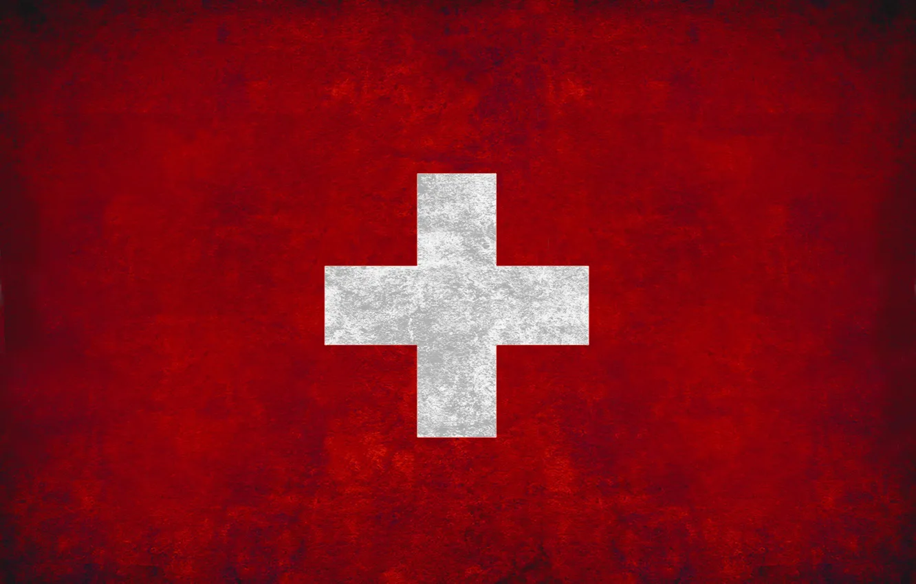 Фото обои крест, флаг, red, швейцария, cross, fon, flag, switzerland