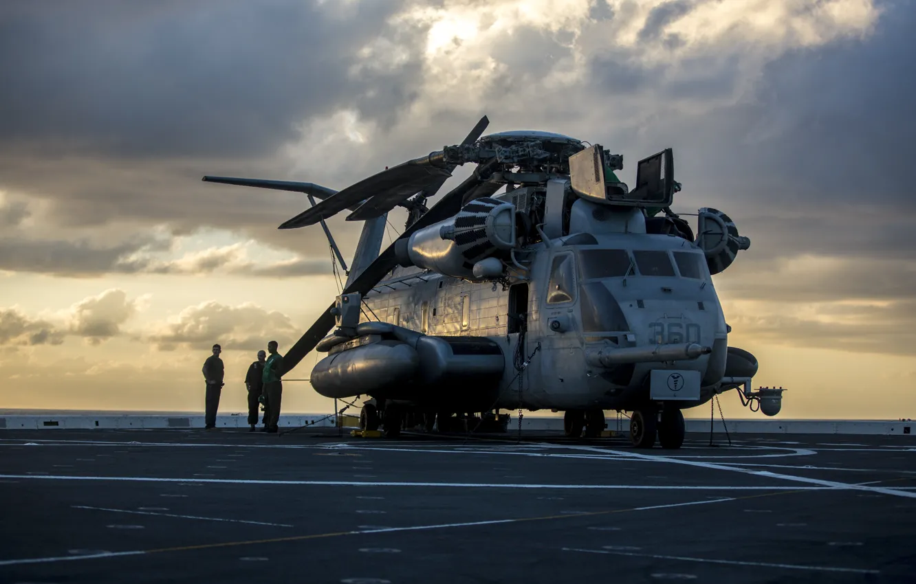 Фото обои Вертолет, US Marine Corps, CH-53E Super Stallion