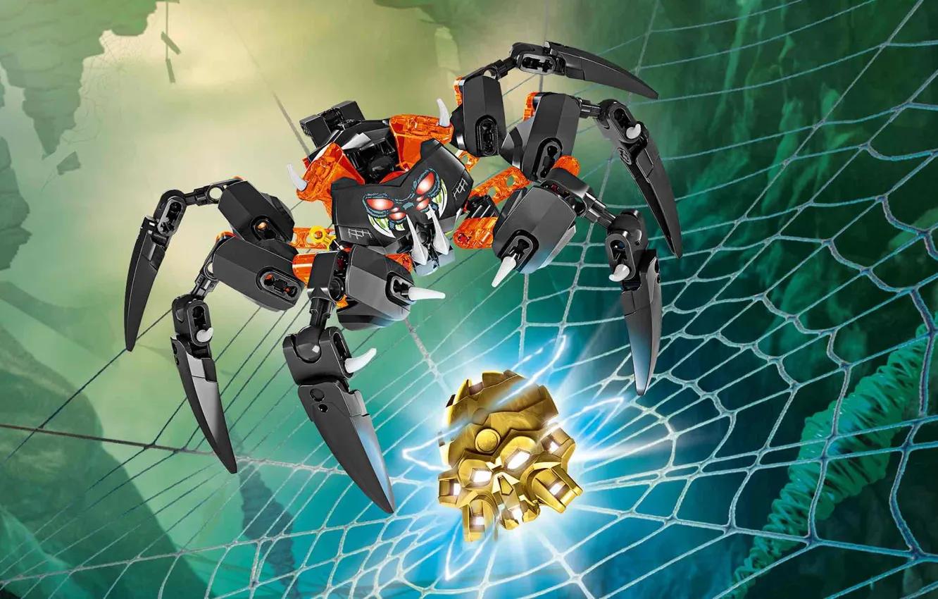 Фото обои лего, LEGO, лорд черепных пауков, бионикл, lord of the skylls spiders, BIONICLE, 70790