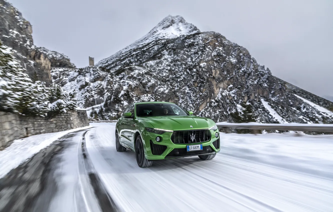 Фото обои Maserati, front view, Levante, Maserati Levante Trofeo