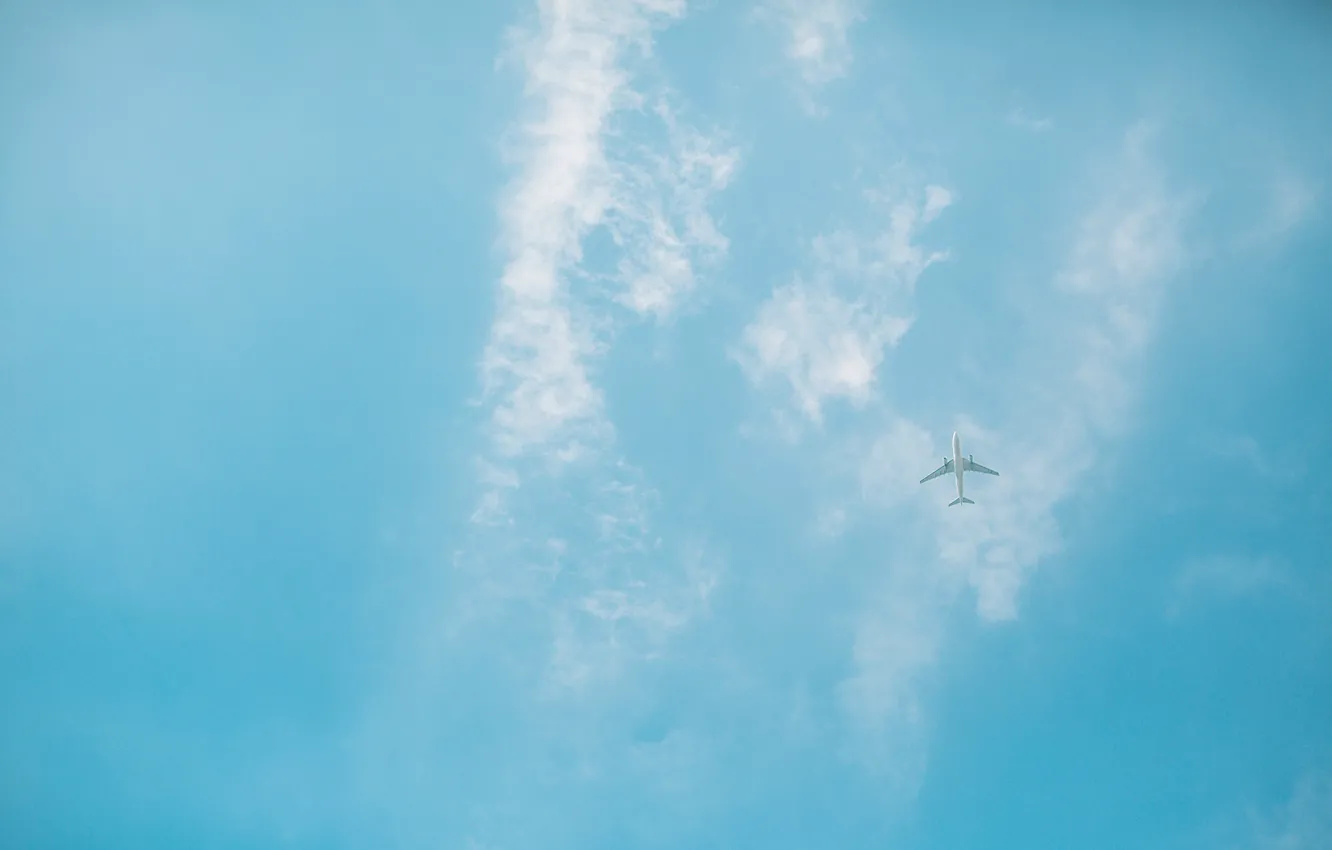 Фото обои небо, природа, самолёт