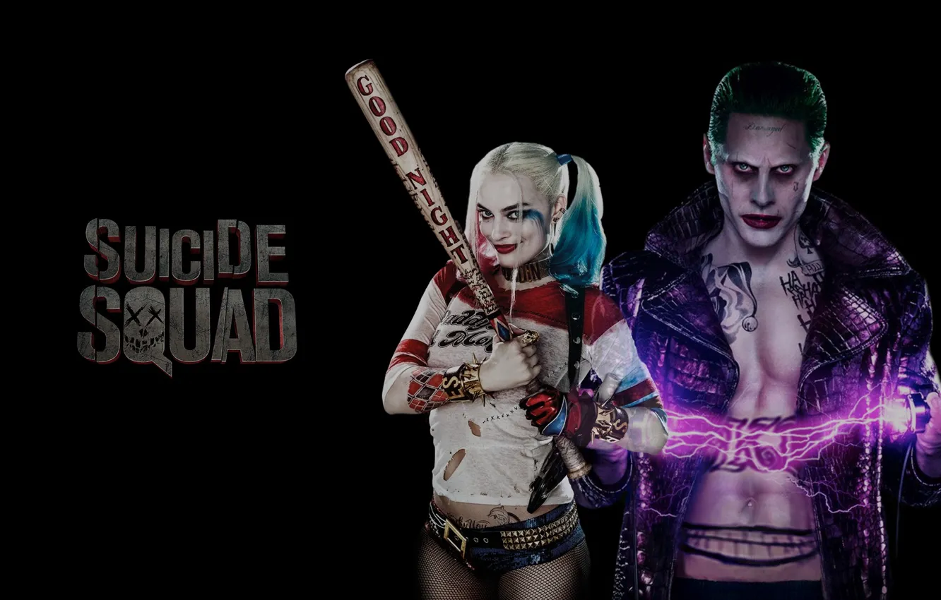 Фото обои герои, joker, dc comics, harley quinn, злодеи, suicide squad, отряд самоубийц