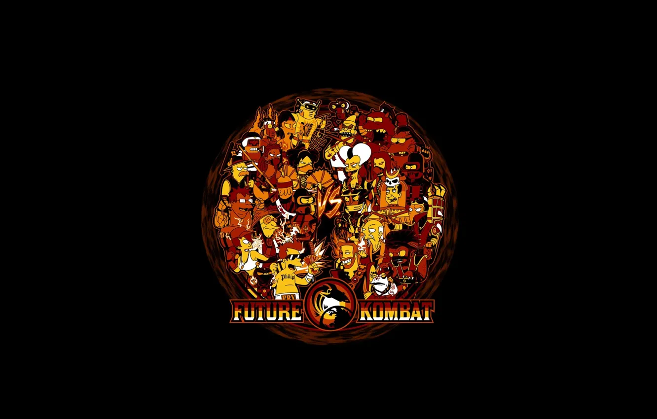 Фото обои Futurama, Смертельная Битва, Mortal Kombat, Future Kombat