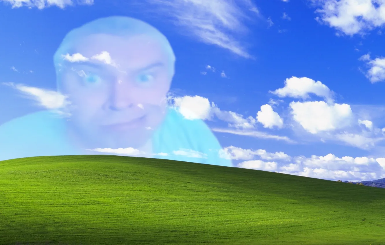 Фото обои поле, небо, трава, Windows, Пейзаж, Windows XP, Горин, Геннадий