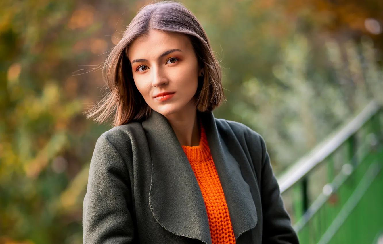 Фото обои взгляд, девушка, Weronika