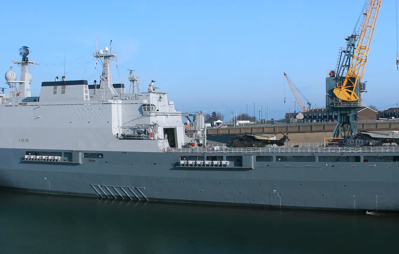 Фото обои УДК, ВМС Нидерландов, HNLMS Rotterdam, L800