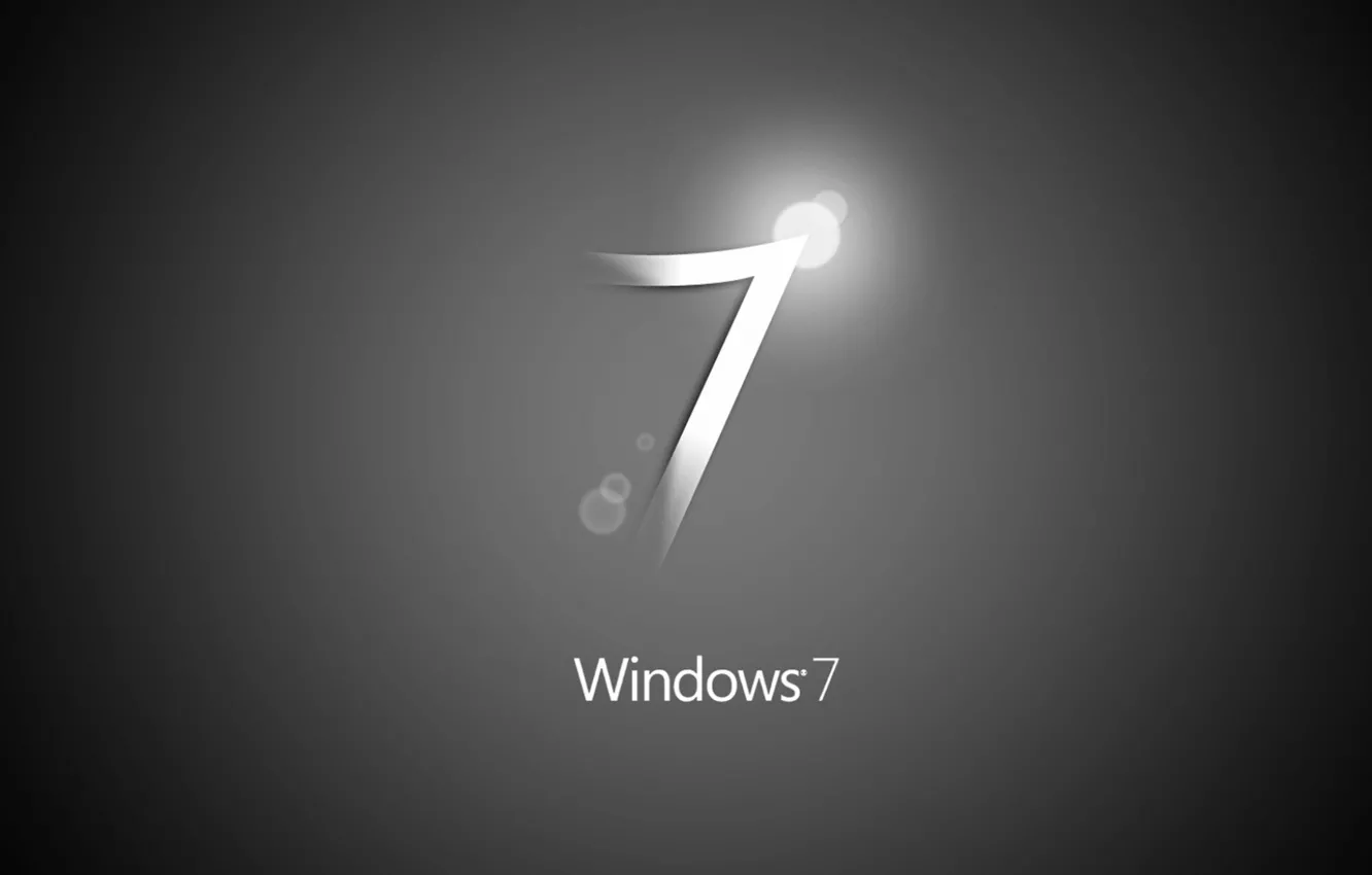 Фото обои компьютер, black, windows-7, операционная система