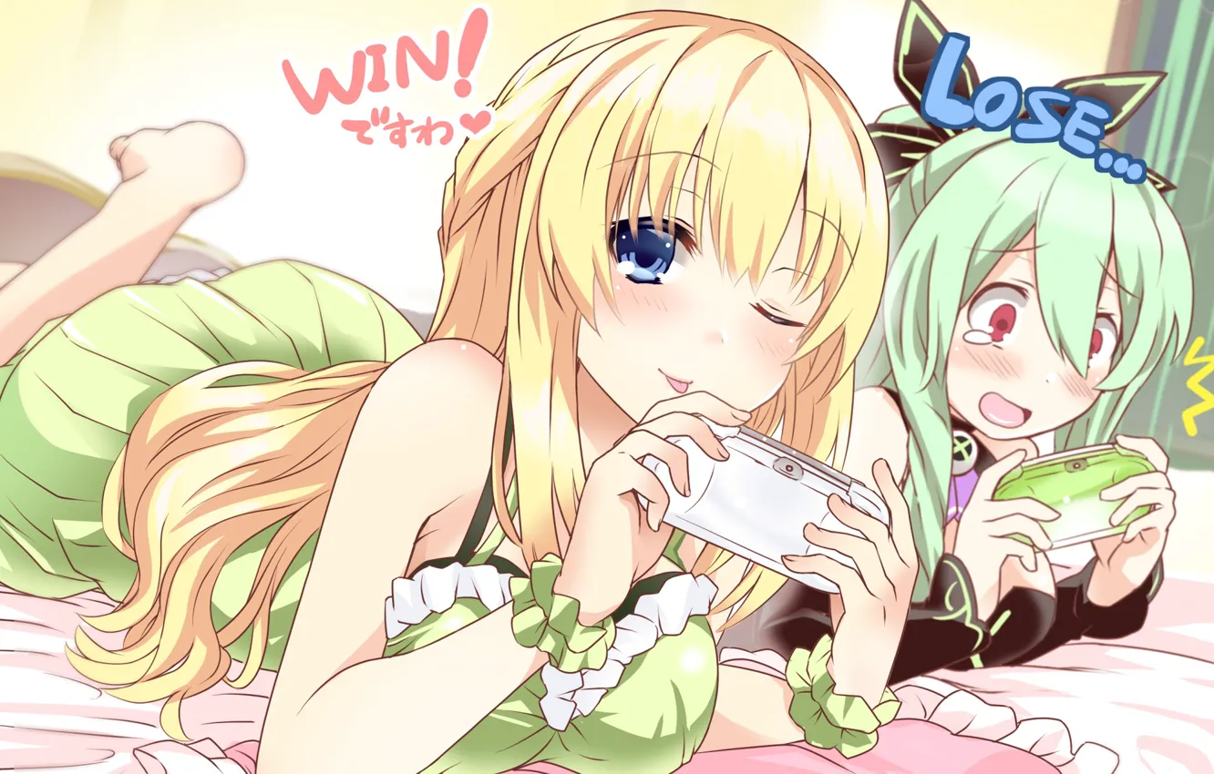 Фото обои девочки, игра, аниме, hyperdimension neptunia