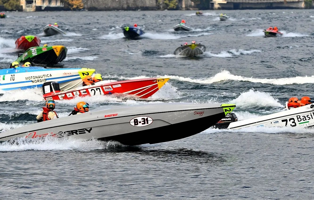 Фото обои гонка, лодка, скорость