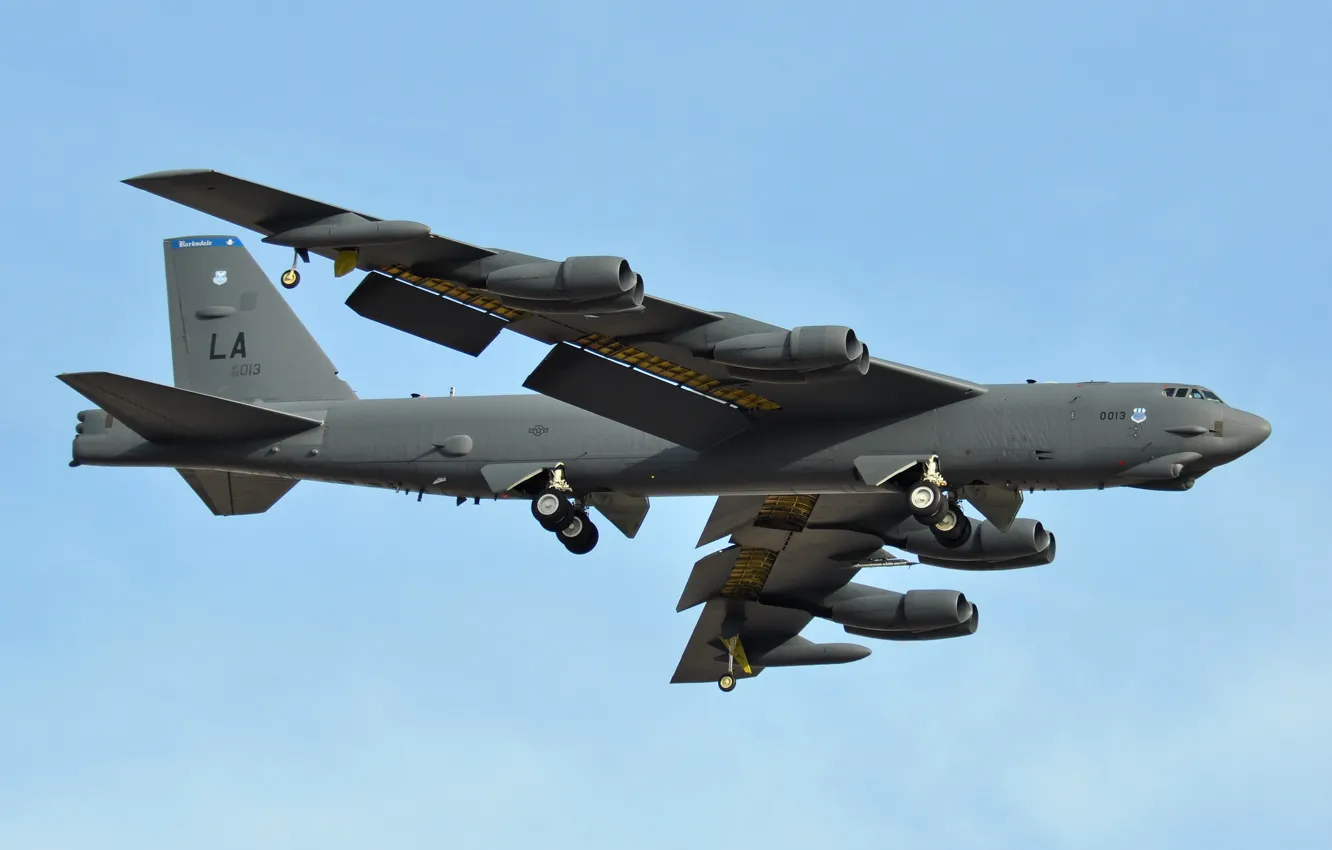 Фото обои Boeing, ракетоносец, стратегический бомбардировщик, Stratofortress, B-52H