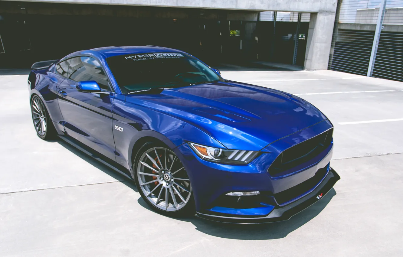 Фото обои Mustang, Ford, 5.0, Hyper, Motive