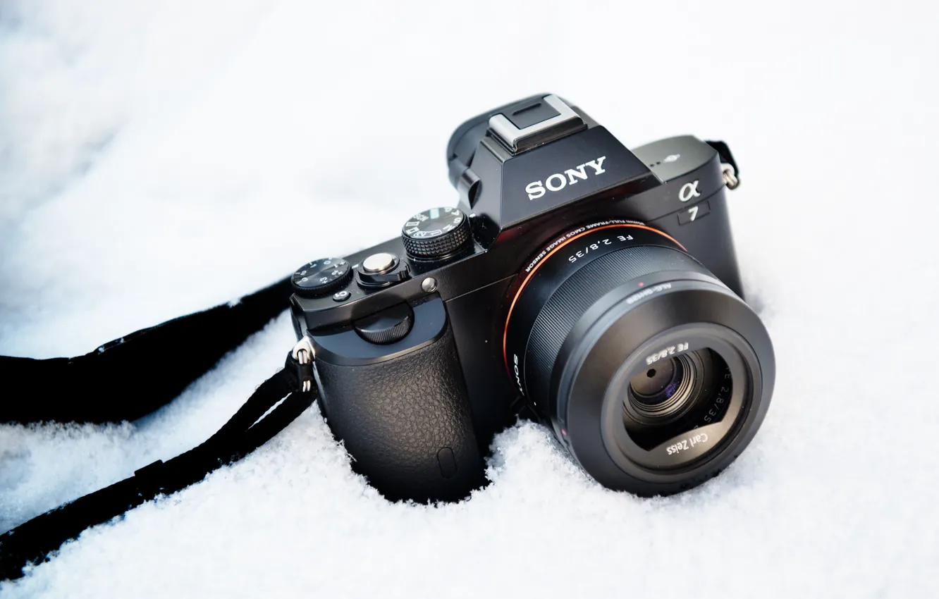 Фото обои фон, камера, Sony A7
