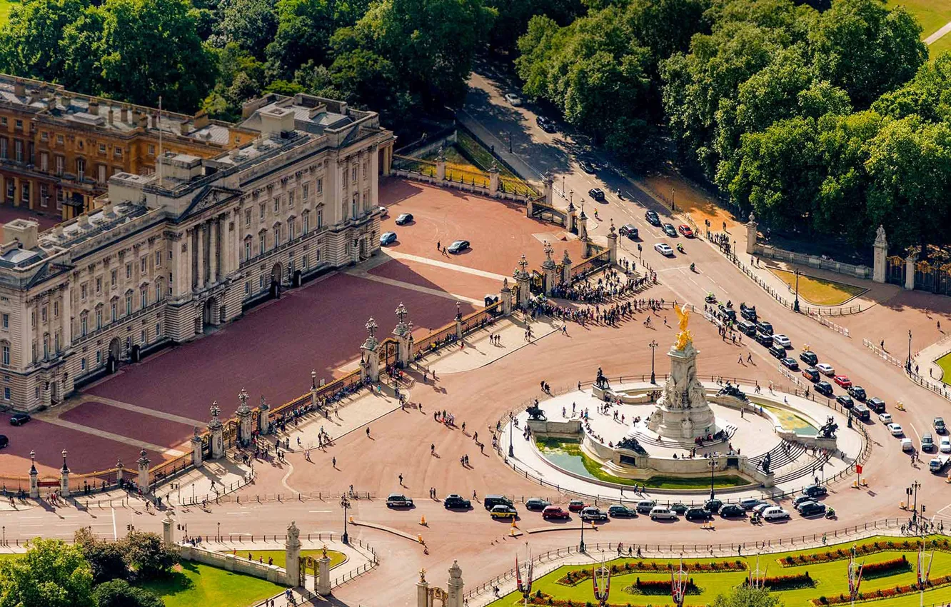 Фото обои Лондон, Букингемский дворец, Мемориал Виктории