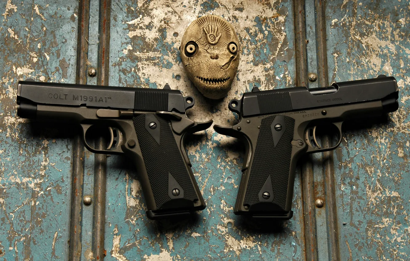 Фото обои пистолет, оружие, Colt Compact