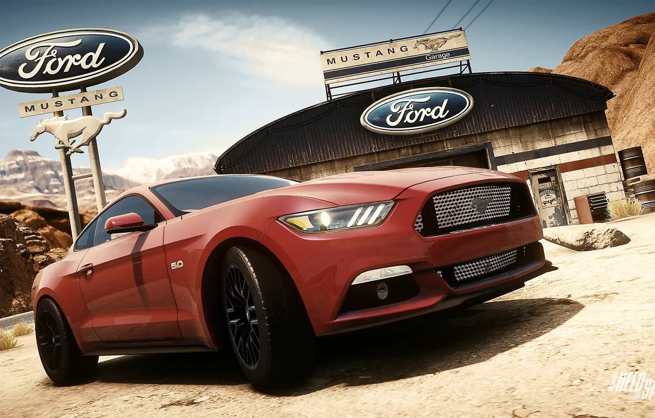 Фото обои Ford, mustang, Need for Speed, nfs, 2013, Rivals, 2015, NFSR