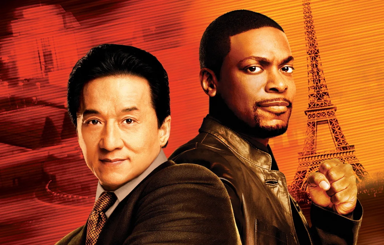 Фото обои 2007, Jackie Chan, Rush Hour 3, Chris Tucker, Час пик 3