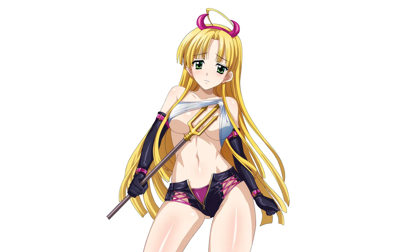 Фото обои girl, sexy, lingerie, pantsu, cleavage, shorts, panties, horns