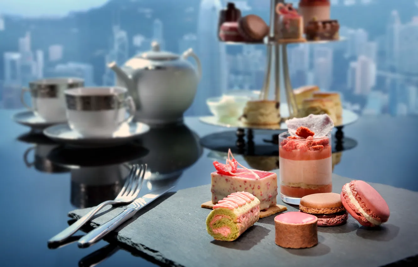 Фото обои чай, пирожные, традиция, afternoon tea, послеобеденный чай