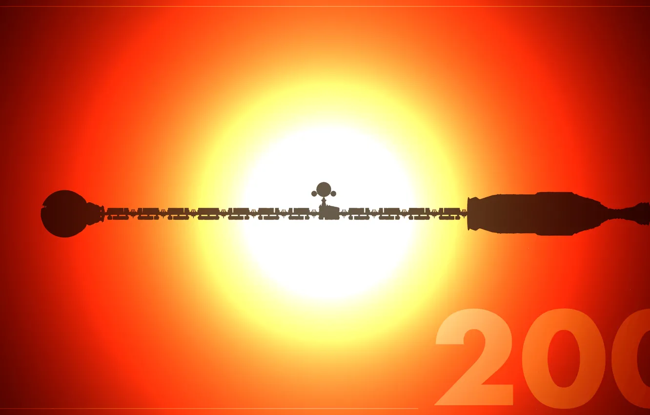 Фото обои космос, звезды, космический аппарат, discovery 2001