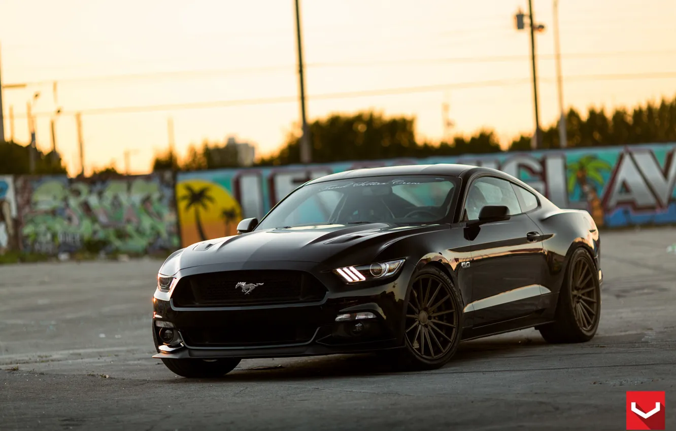 Фото обои Mustang, Ford, 5.0, (S550) 20 Vossen