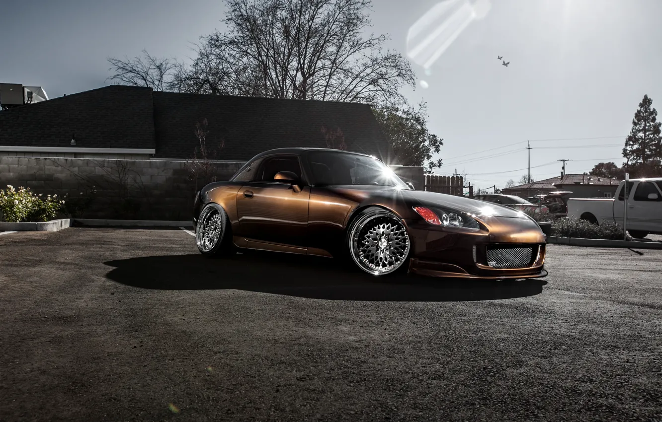 Фото обои спорткар, Honda, хонда, tuning, S2000, frontside