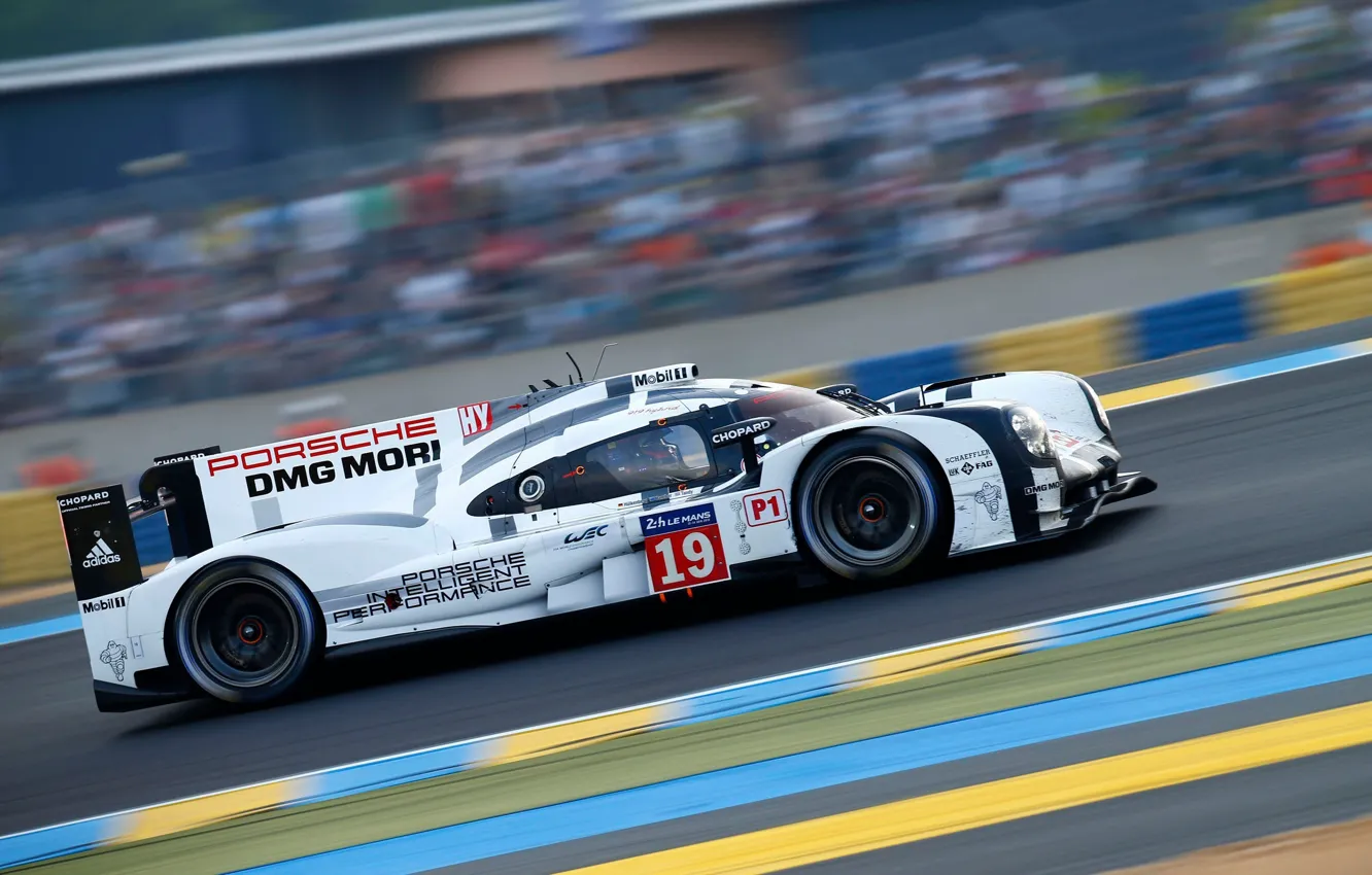 Фото обои Обои, Болид, LMP1, 24 Hours of Le Mans, Ле-Ман, WEC, 2015, Nico Hulkenberg